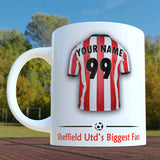 Sheffield United Mug Personalised Custom Made Football Supporters Cup