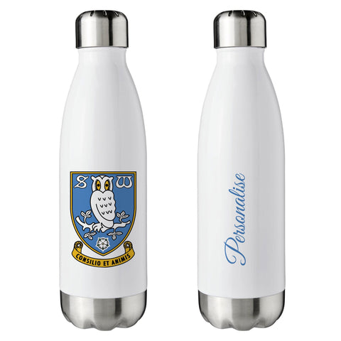 Sheffield Wednesday FC Crest Insulated Water Bottle - White