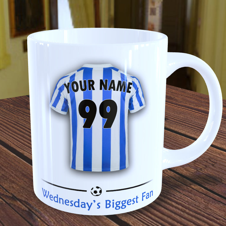 Sheffield Wednesday Mug Personalised Custom Made Football Supporters Cup