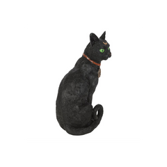 Sitting Black Cat Figurine