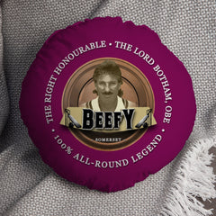 Somerset Cricket BEEFY  - Legend Collection - Circle Cushion 14inch