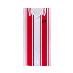 Soton - 1976 - Home Shirt - Personalised Retro Lightweight, Microfibre Beach Towel - 150cm x 75cm