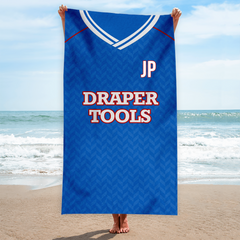 Soton - 1987 - Away Shirt - Personalised Retro Lightweight, Microfibre Beach Towel - 150cm x 75cm