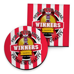 Soton FA Cup - Football Coaster - Square Or Circle