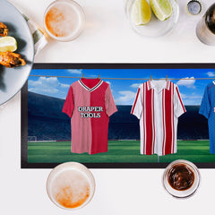 Soton Retro Hanging Football Shirts - Personalised Bar Runner