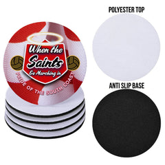 Soton Saints - Football Coaster - Square Or Circle