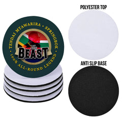 South Africa Rugby Union Beast - Coaster - Circle or Square
