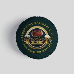 South AFRICA Rugby Union Montgomery  - Legend Collection - Circle Cushion 14inch