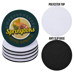 South Africa Rugby Union Springboks - Coaster - Circle or Square