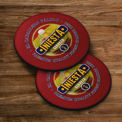 Spain Iniesta - Coaster - Circle or Square