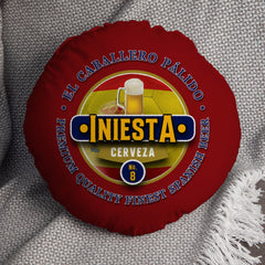 Spain Iniesta  - Legend Collection - Circle Cushion 14inch