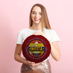 Spain Iniesta  - Legend Collection - Circle Cushion 14inch