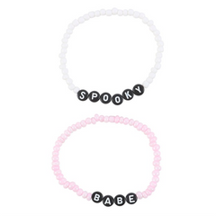 Spooky Babe Beaded Bracelet Set