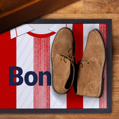 St Johnstone 1990 Away Shirt - Personalised Retro Door Mat - 60cm x 40cm