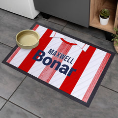 St Johnstone 1990 Away Shirt - Personalised Retro Door Mat - 60cm x 40cm
