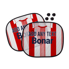St Johnstone 1990 Away Shirt - Personalised Retro Football Car Sun Shade - Set of 2