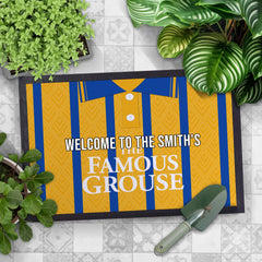 St Johnstone 1994 Away Shirt - Personalised Retro Door Mat - 60cm x 40cm