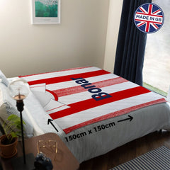 St Johnstone Retro 1990 Away - Personalised Retro Fleece Blanket 150cm X 150cm