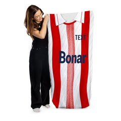 St Johnstone Retro 1990 Away Shirt - Personalised Lightweight, Microfibre Retro Beach Towel - 150cm x 75cm