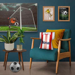 St Johnstone Retro 1990 Away Shirt - Personalised Retro Shirt Cushion