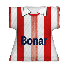 St Johnstone Retro 1990 Away Shirt - Personalised Retro Shirt Cushion