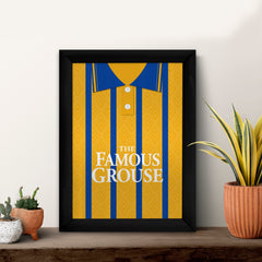 St Johnstone Retro 1994 Away Shirt - A4 Personalised Metal Sign Plaque - Frame Options Available