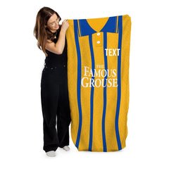 St Johnstone Retro 1994 Away Shirt - Personalised Lightweight, Microfibre Retro Beach Towel - 150cm x 75cm