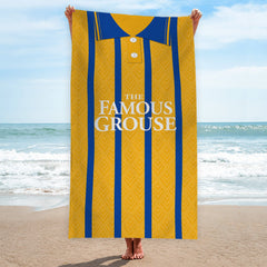 St Johnstone Retro 1994 Away Shirt - Personalised Lightweight, Microfibre Retro Beach Towel - 150cm x 75cm