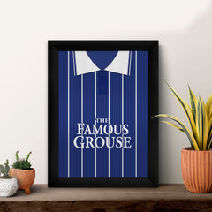 St Johnstone Retro 1997 Home Shirt - A4 Personalised Metal Sign Plaque - Frame Options Available