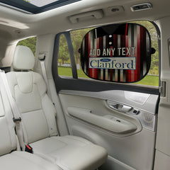 St Mirren 1994 Away Shirt - Personalised Retro Football Car Sun Shade - Set of 2