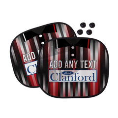 St Mirren 1994 Away Shirt - Personalised Retro Football Car Sun Shade - Set of 2