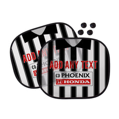 St Mirren 1995 Home Shirt - Personalised Retro Football Car Sun Shade - Set of 2