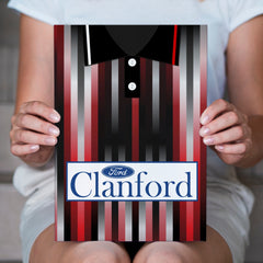 St Mirren Retro 1994 Away Shirt - A4 Personalised Metal Sign Plaque - Frame Options Available