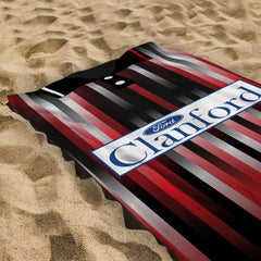 St Mirren Retro 1994 Away Shirt - Personalised Lightweight, Microfibre Retro Beach Towel - 150cm x 75cm