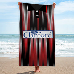 St Mirren Retro 1994 Away Shirt - Personalised Lightweight, Microfibre Retro Beach Towel - 150cm x 75cm