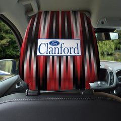 St Mirren Retro 1994 Away Shirt - Retro Football Shirt - Pack of 2 - Car Seat Headrest Covers