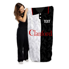 St Mirren Retro 1994 Home Shirt - Personalised Lightweight, Microfibre Retro Beach Towel - 150cm x 75cm