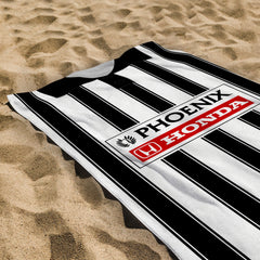 St Mirren Retro 1995 Home Shirt - Personalised Lightweight, Microfibre Retro Beach Towel - 150cm x 75cm