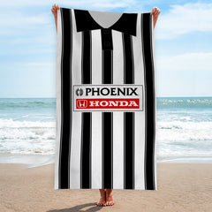 St Mirren Retro 1995 Home Shirt - Personalised Lightweight, Microfibre Retro Beach Towel - 150cm x 75cm