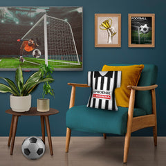 St Mirren Retro 1995 Home Shirt - Personalised Retro Shirt Cushion