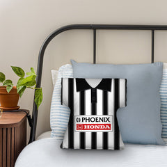 St Mirren Retro 1995 Home Shirt - Personalised Retro Shirt Cushion