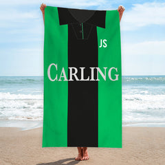 Stoke - 1994 Away Shirt - Personalised Retro Lightweight, Microfibre Beach Towel - 150cm x 75cm