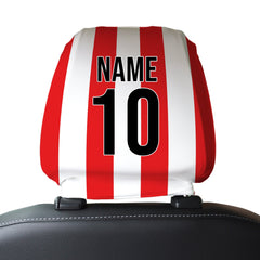 Stoke 1994 Home - Retro Football Shirt - Pack of 2 - Car Seat Headrest Covers