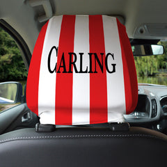 Stoke 1994 Home - Retro Football Shirt - Pack of 2 - Car Seat Headrest Covers