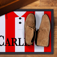 Stoke - 1994 Home Shirt - Personalised Retro Door Mat - 60cm x 40cm