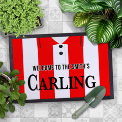 Stoke - 1994 Home Shirt - Personalised Retro Door Mat - 60cm x 40cm