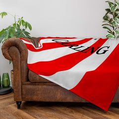 Stoke - 1994 Home Shirt - Personalised Retro Fleece Blanket