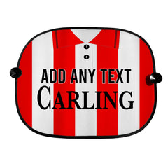Stoke 1994 Home Shirt - Personalised Retro Football Car Sun Shade - Set of 2