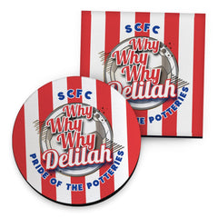 Stoke Delilah_- Football Coaster - Square Or Circle