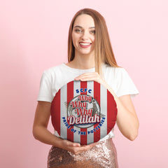 Stoke Delilah_- Football Legends - Circle Cushion 14inch